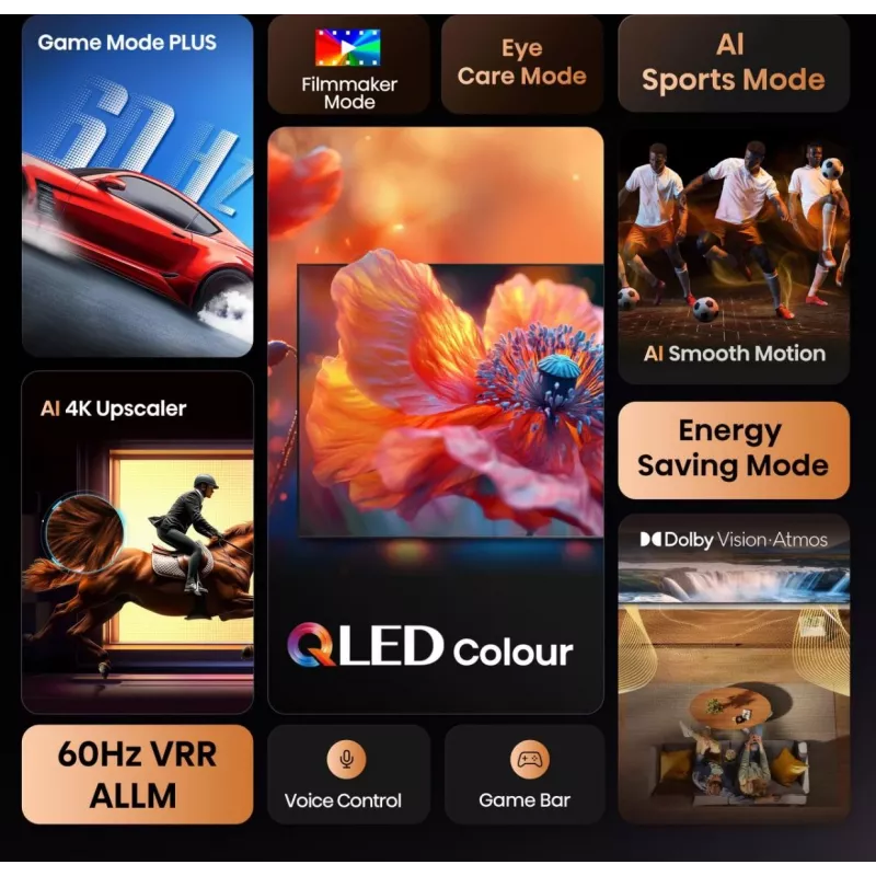 Hisense 50E77Q 127 cm (50 inch) 4K Ultra HD Smart TV Wi-Fi Must