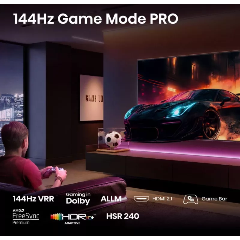 Hisense 100E7Q PRO 2.54 m (100 tolli) 4K Ultra HD Smart TV Wi-Fi Must