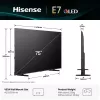 Hisense 75E77Q 190,5 cm (75 tolli) 4K Ultra HD nutiteler Wi-Fi must