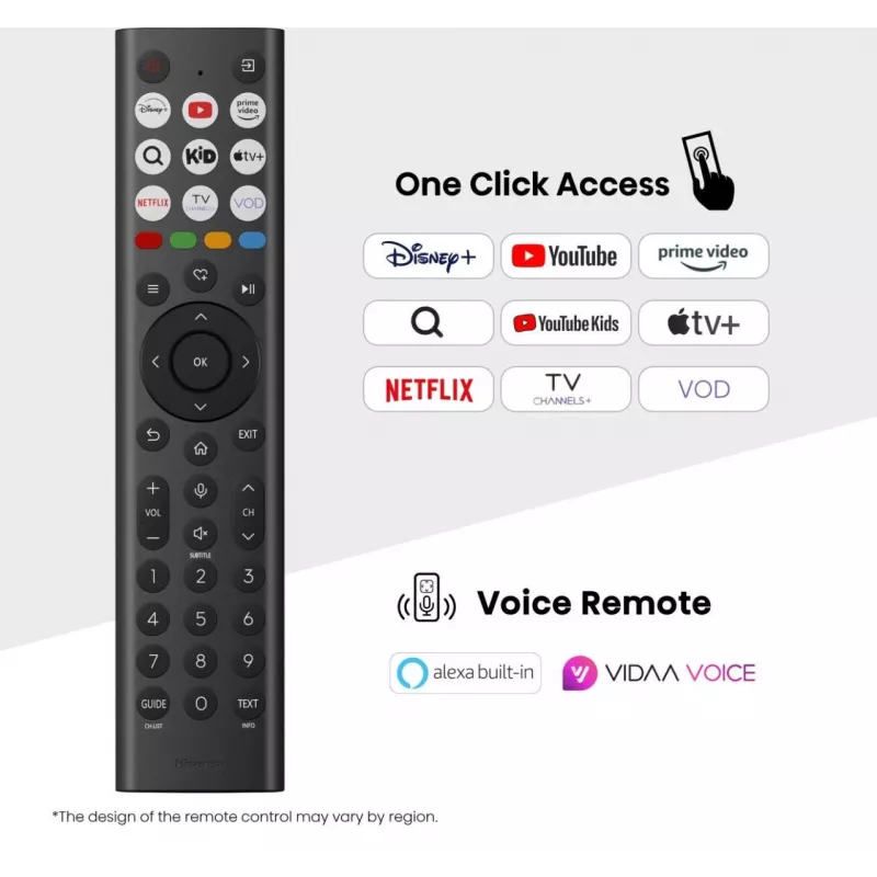Hisense 85E77Q 2,16 m (85 tolli) 4K Ultra HD nutiteleviisor Wi-Fi Must