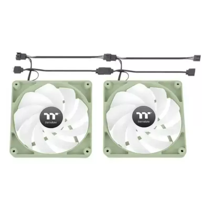 Arvutikorpuse ventilaator THERMALTAKE Matcha roheline CT120 120mm, 500–2000 p/min, 1.87 mmH2O, hall, 2 tk