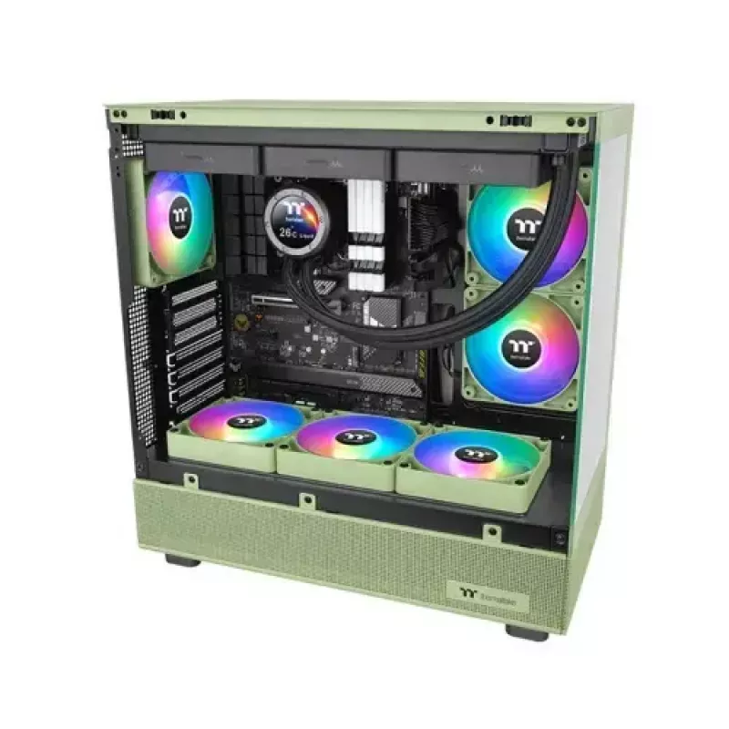 Arvutikorpuse ventilaator THERMALTAKE Matcha roheline CT120 120mm, 500–2000 p/min, 1.87 mmH2O, hall, 2 tk