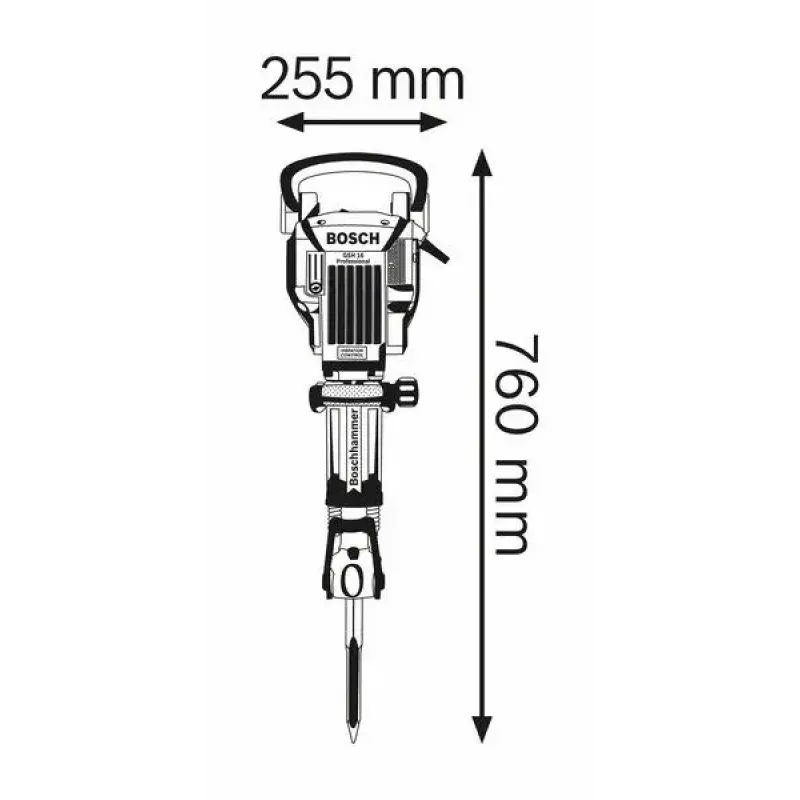 Bosch 0 611 335 000 lammutushaamer must, sinine 1750 W