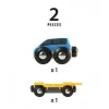 Ravensburger BRIO mudelraudtee autotransportöör — 2-osaline, must/sinine/kollane