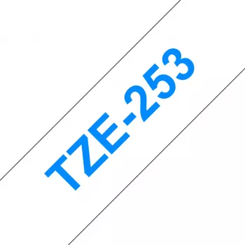 Sildilint Brother TZe253 24mm sinine valgel