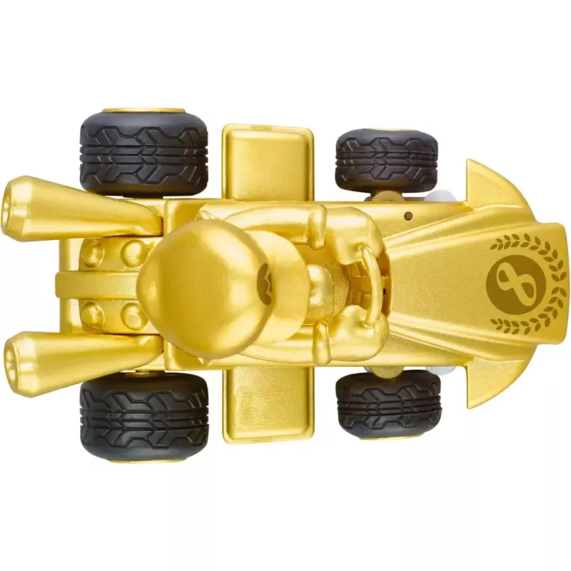 Raadio teel juhitav CARRERA Mario Kart Mini RC — Mario Gold Gold, 2,4 GHz, paberkarp