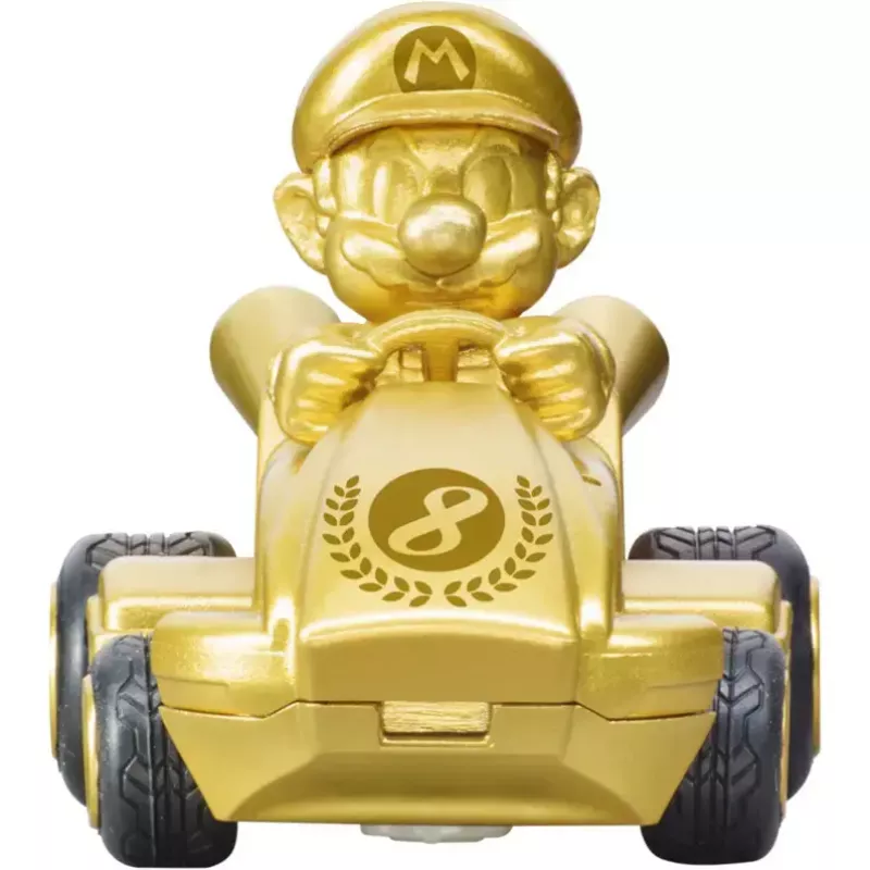 Raadio teel juhitav CARRERA Mario Kart Mini RC — Mario Gold Gold, 2,4 GHz, paberkarp