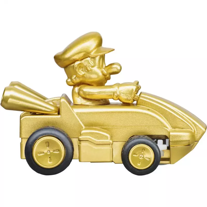 Raadio teel juhitav CARRERA Mario Kart Mini RC — Mario Gold Gold, 2,4 GHz, paberkarp