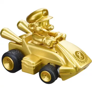 Raadio teel juhitav CARRERA Mario Kart Mini RC — Mario Gold Gold, 2,4 GHz, paberkarp