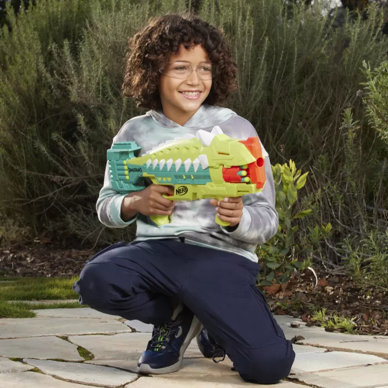 Nerf DinoSquad Armorstrike, mängupüss, 8 a, 99 a, Dinosaurus, 1 kg