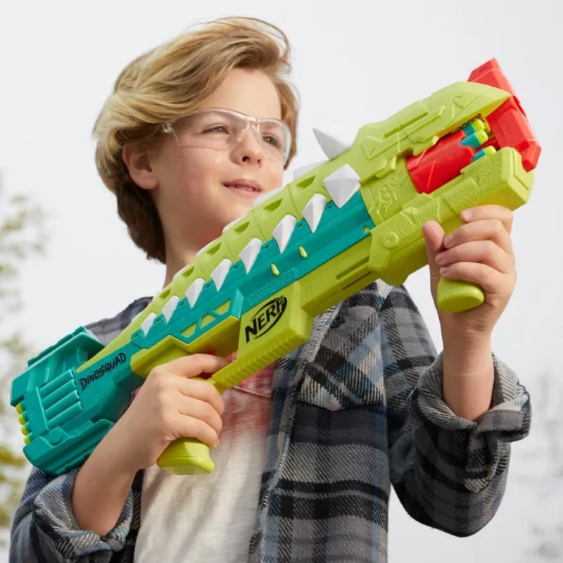 Nerf DinoSquad Armorstrike, mängupüss, 8 a, 99 a, Dinosaurus, 1 kg