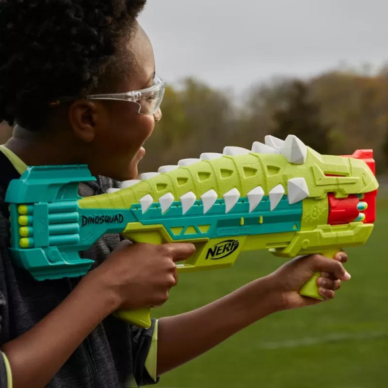 Nerf DinoSquad Armorstrike, mängupüss, 8 a, 99 a, Dinosaurus, 1 kg
