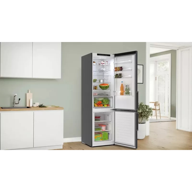 Bosch KGN39VXAU külmik-sügavkülmik vabaltseisev 363 L must