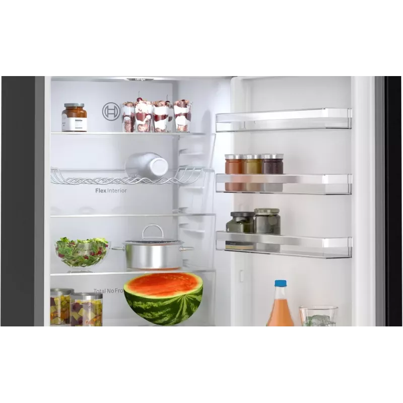 Bosch KGN39VXAU külmik-sügavkülmik vabaltseisev 363 L must