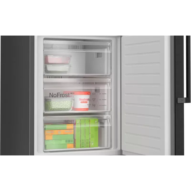 Bosch KGN39VXAU külmik-sügavkülmik vabaltseisev 363 L must