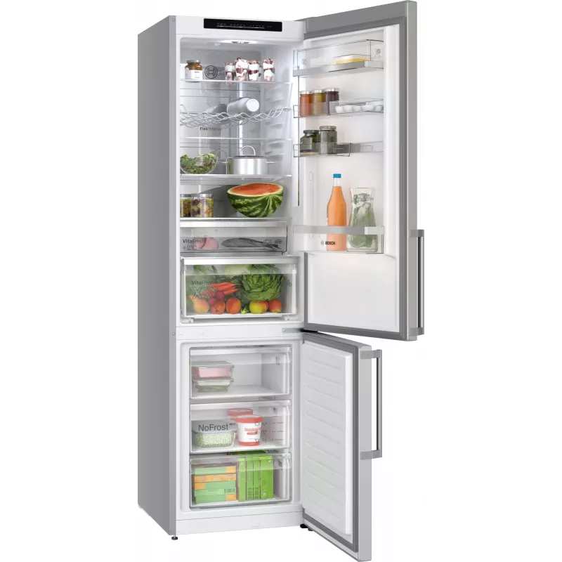 Bosch Serie 6 KGN39AIAU külmik-sügavkülmik Vabaltseisev 363 L Roostevaba teras