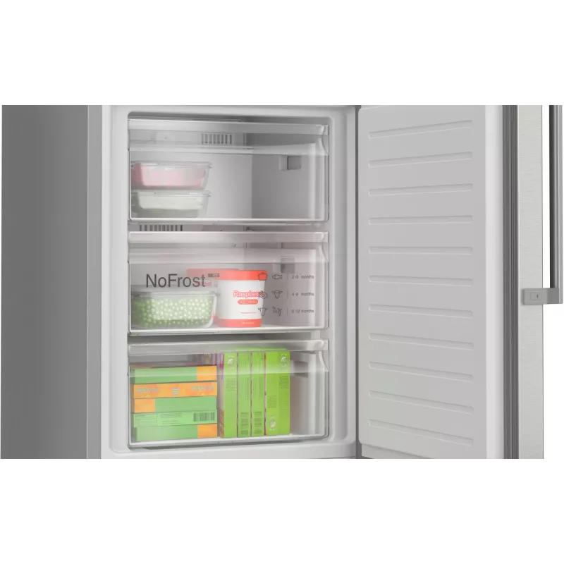 Bosch Serie 6 KGN39AIAU külmik-sügavkülmik Vabaltseisev 363 L Roostevaba teras