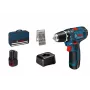 Akukruvikeeraja Bosch GSR 12V-15 Professional, 1300 p/min, must, sinine