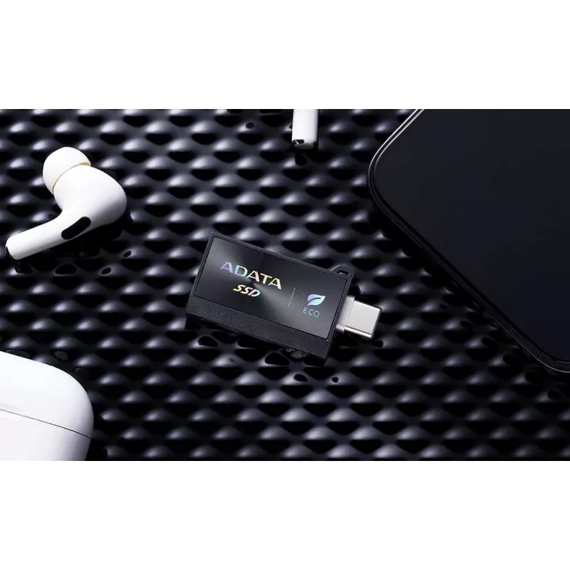 Väline SSD ADATA SC730 1 TB, USB USB-C 3.2 Gen 2, 600/600 MB/s, Must, Plastikkorpus