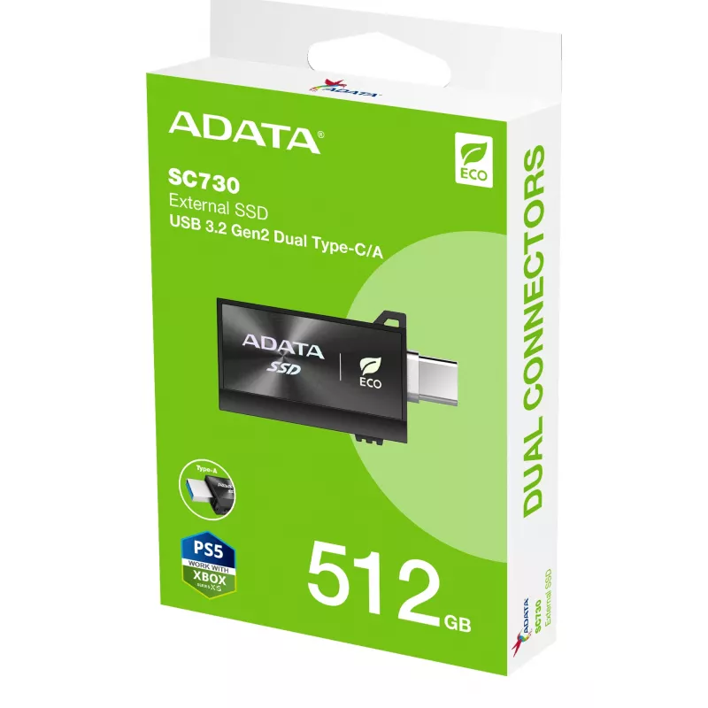 ADATA SC730 512 GB USB USB-C 3.2 Gen 2 (3.1 Gen 2) Must