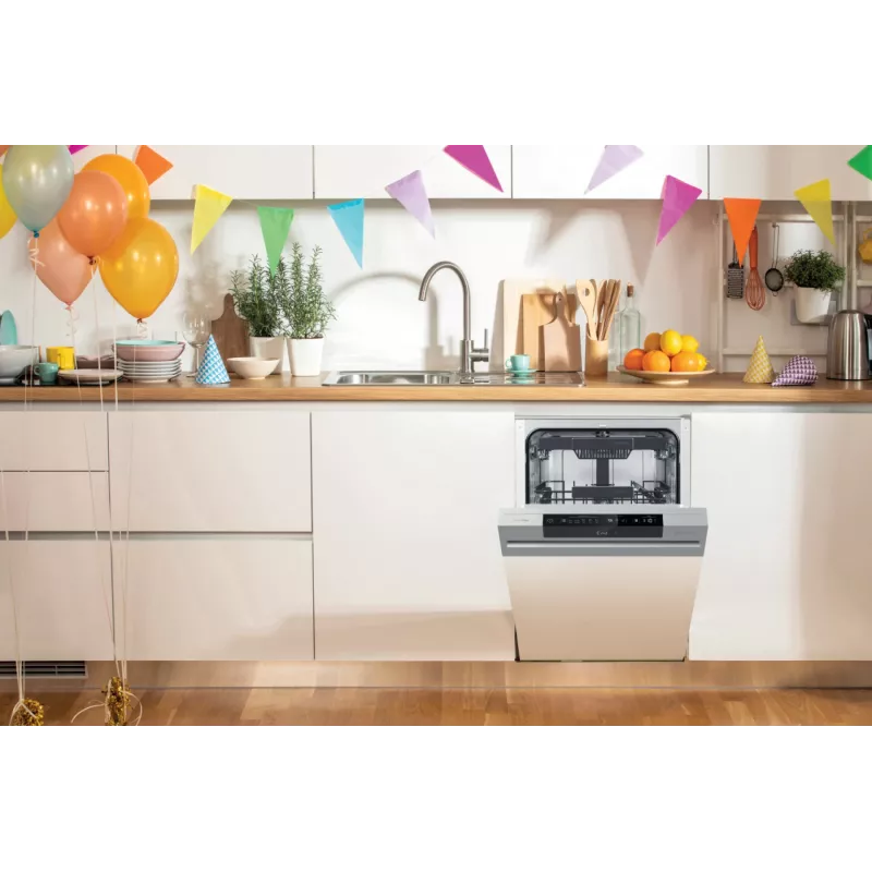 Pooltäississeehitatud nõudepesumasin Gorenje GI 561 D 10 S EB — 11 nõudekomplekti, Slimline 45 cm, 45 dB, 9 L/tsükkel