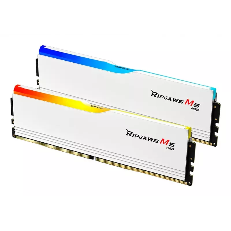 G.SKILL Ripjaws M5 RGB DDR5 32GB (2x16GB) 6800 MT/s CL34 valge kahekanaliga komplekt F5-6800J3445G16GX2-RM5RW