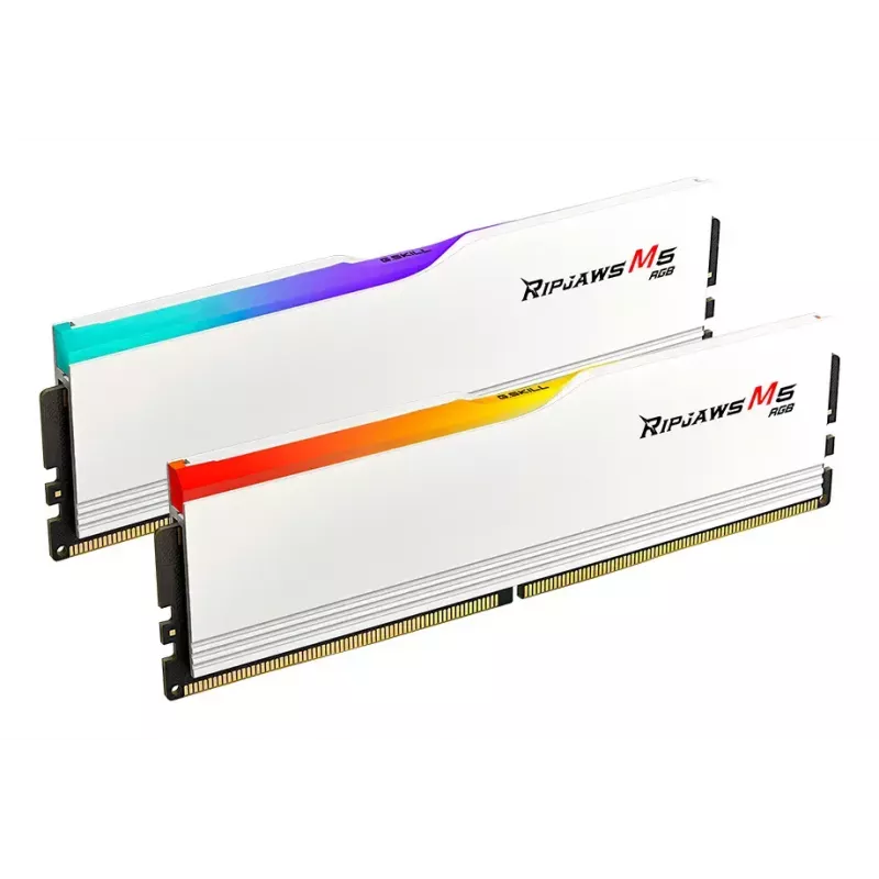 G.SKILL Ripjaws M5 RGB DDR5 32GB (2x16GB) 6800 MT/s CL34 valge kahekanaliga komplekt F5-6800J3445G16GX2-RM5RW