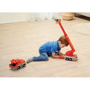 Mängu päästekraana sõiduk Simba‑Dickie Fireman Sam 2‑in‑1 (punane/kollane)