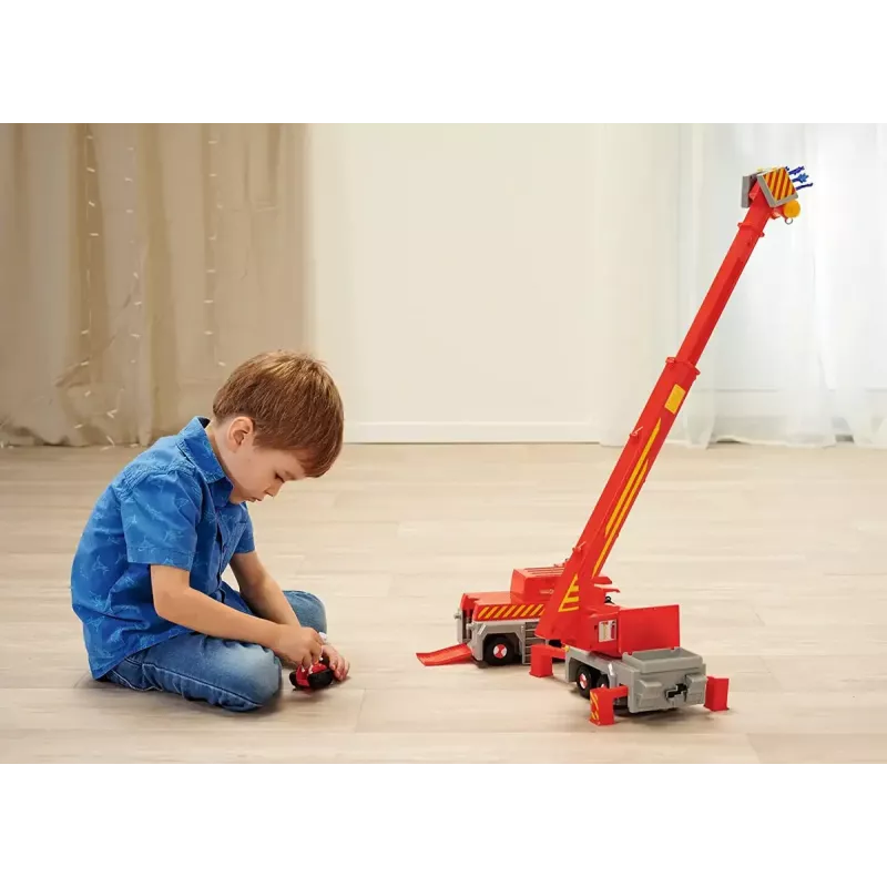 Mängu päästekraana sõiduk Simba‑Dickie Fireman Sam 2‑in‑1 (punane/kollane)
