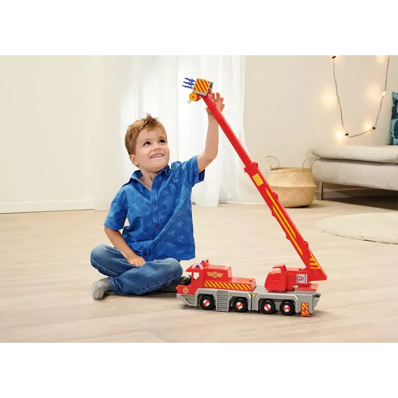 Mängu päästekraana sõiduk Simba‑Dickie Fireman Sam 2‑in‑1 (punane/kollane)