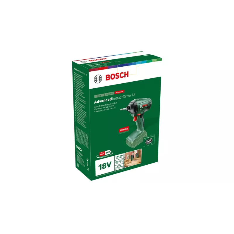 Bosch AdvancedImpactDrive 18 2600 RPM Must, Roheline