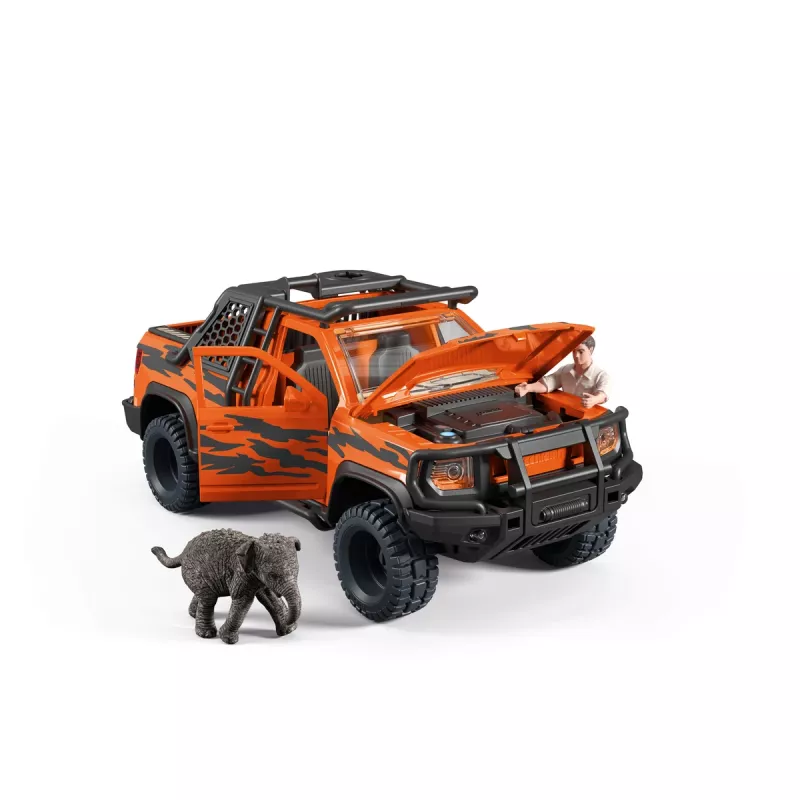 Mängukomplekt Schleich Off-Road Adventure in the Jungle — džungliteema, plastfiguurid, vanusele 3–8