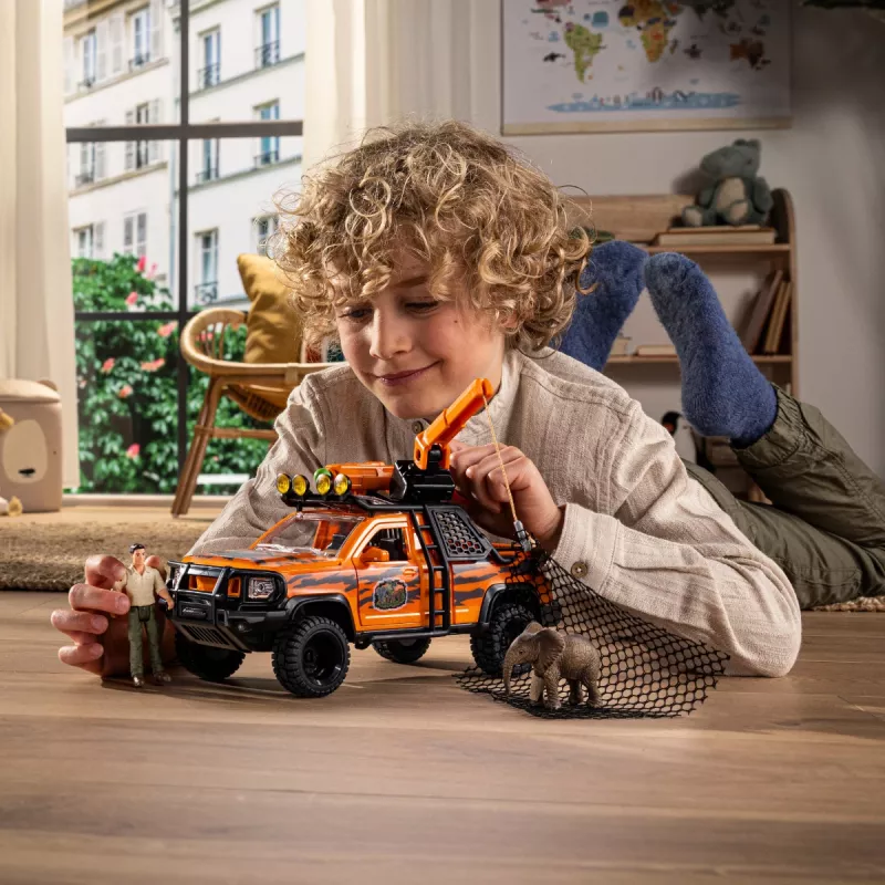 Mängukomplekt Schleich Off-Road Adventure in the Jungle — džungliteema, plastfiguurid, vanusele 3–8