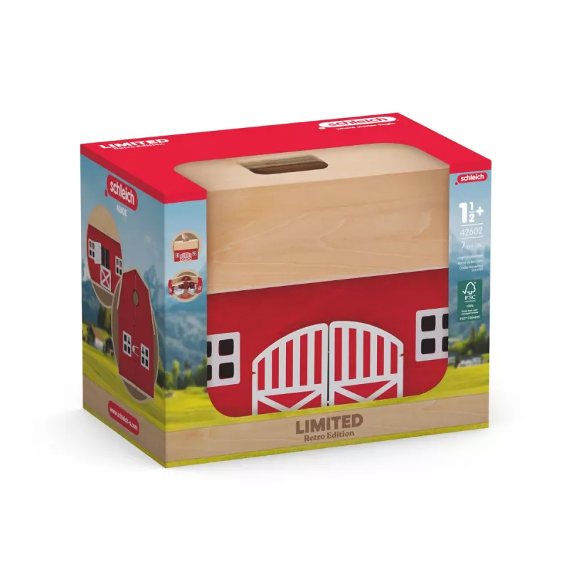 schleich FARM WORLD Retro talu, Talu, Talu, Talu loomad / talumänguasjad, 3 a, Mitmevärviline, Puit