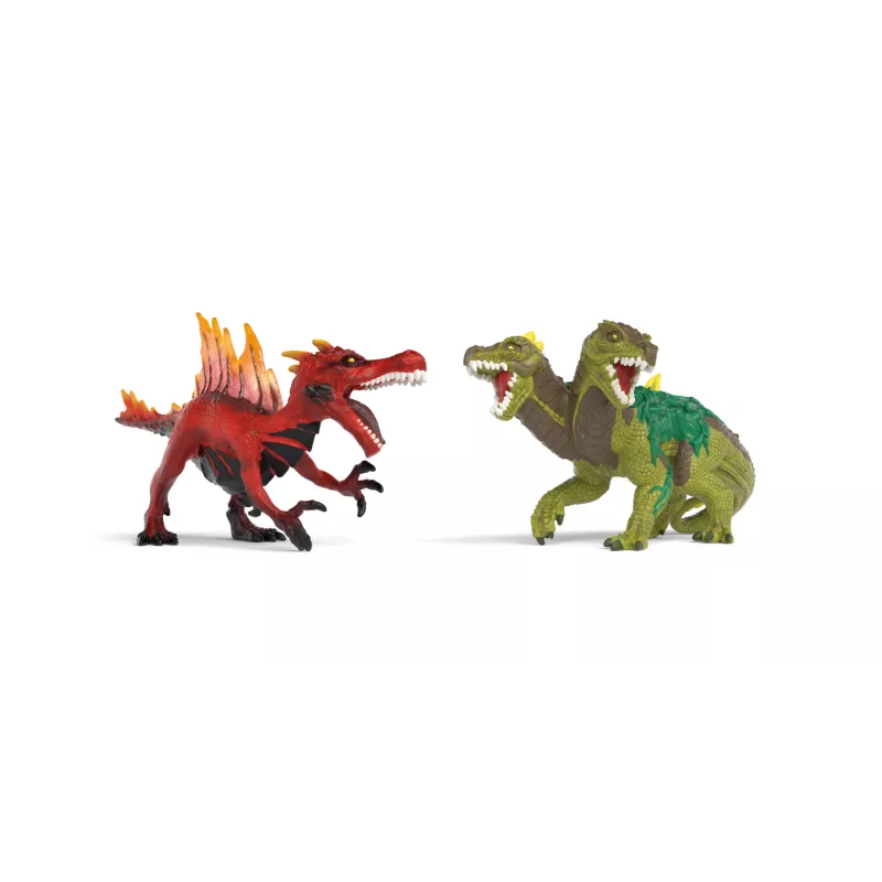 Mängufiguuride komplekt Schleich Eldrador Creatures Fire Dinosaur vs. Jungle Lizard, mudel 70834