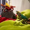 Mängufiguuride komplekt Schleich Eldrador Creatures Fire Dinosaur vs. Jungle Lizard, mudel 70834