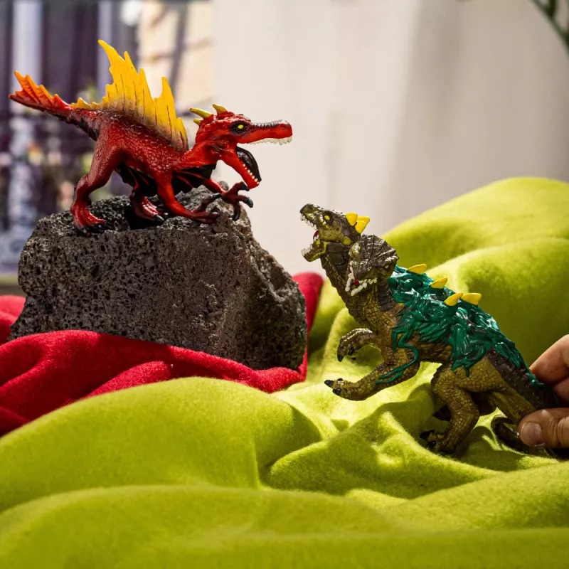 Mängufiguuride komplekt Schleich Eldrador Creatures Fire Dinosaur vs. Jungle Lizard, mudel 70834