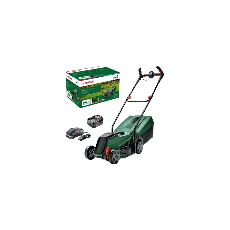 Bosch CityMower tõuke-tüüpi muruniiduk Aku Must, Roheline