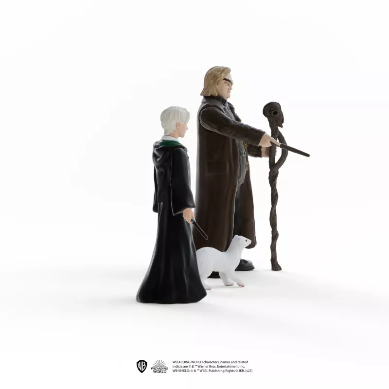 Schleich mängukujude komplekt Wizarding World: Hullsilm Moody ja Draco Malfoy koos tuhkruga