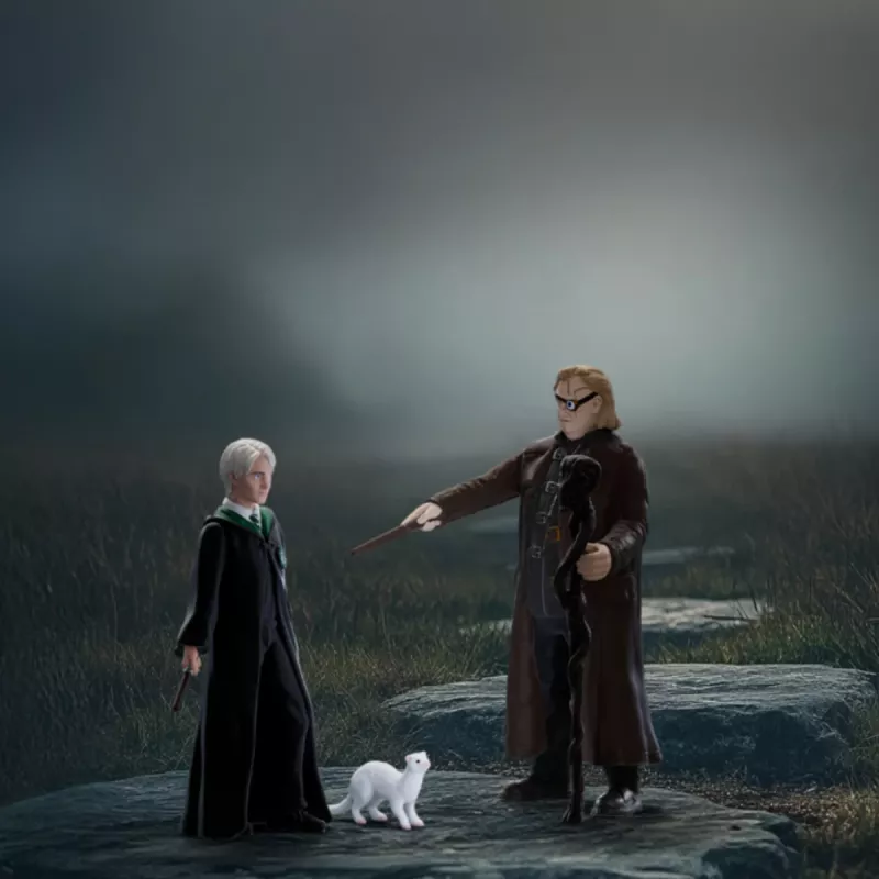Schleich mängukujude komplekt Wizarding World: Hullsilm Moody ja Draco Malfoy koos tuhkruga
