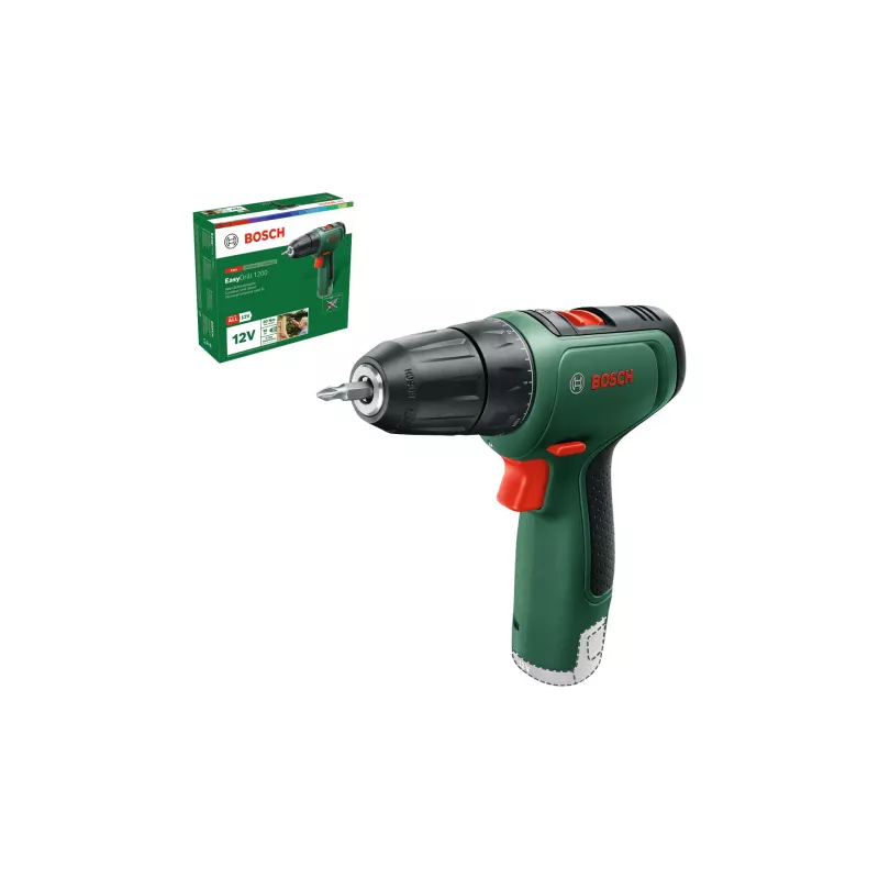 Bosch EasyDrill 1200 1500 RPM Keyless 940 g Must, Roheline