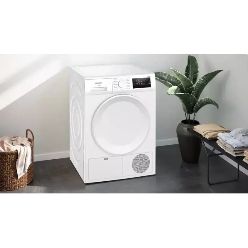 Siemens iQ300 WT43H004 pesukuivati Eraldiseisev Eestlaetav 8 kg Valge