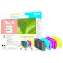 Peach PI300-370 tindikassett 4 tk Suure (XL) jõudlusega Must, Tsüaan, magenta, Kollane
