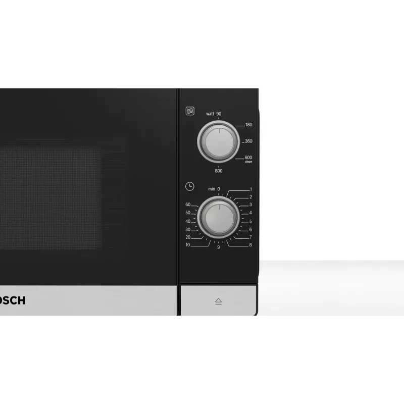 Bosch Serie 2 FFL020MS2 mikrolaineahi Must, Roostevaba teras Soolo mikrolaineahi Tööpinnal 20 L 800 W