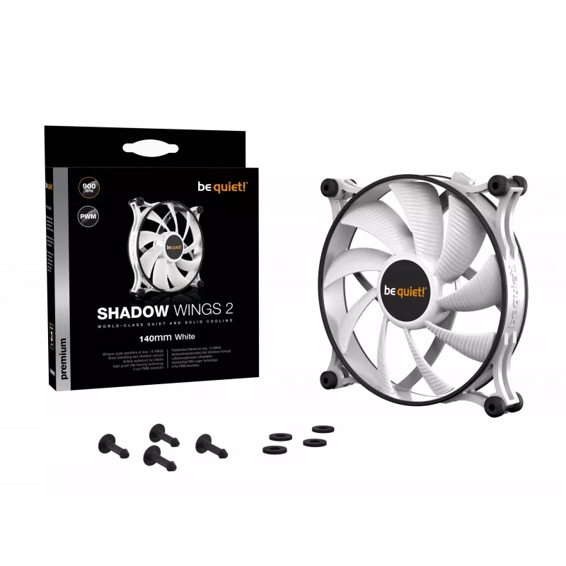 Ventilaator be quiet! Shadow Wings 2 140mm PWM Valge