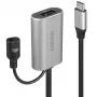 Lindy 5m USB 3.2 Gen 1 C/A Active Extension, 5 m, USB C, USB A, USB 3.2 Gen 1 (3.1 Gen 1), Hõbedane