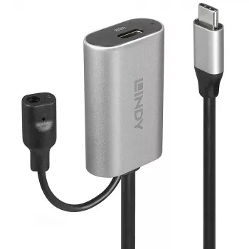 Lindy 5m USB 3.2 Gen 1 C/C aktiivne pikendus, 5 m, USB C, USB C, USB 3.2 Gen 1 (3.1 Gen 1), 5 Gbit/s, must