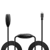 Lindy 10m USB 3.0 aktiivne pikendus, 10 m, USB A, USB A, USB 3.2 Gen 1 (3.1 Gen 1), 5 Gbit/s, Must