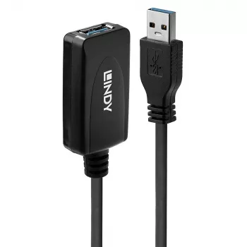 USB-pikenduskaabel Lindy 5m USB 3.0 Aktiivne pikendus