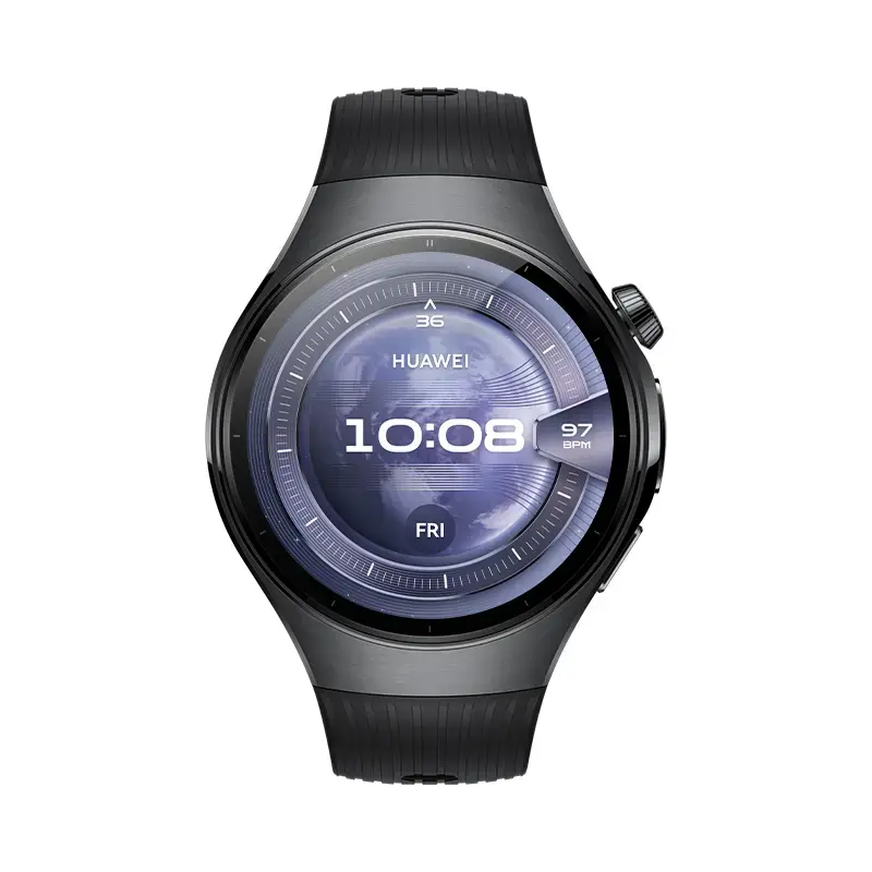 Nutikell HUAWEI WATCH 5 — ümar 46 mm, 1,38-tolline ekraan, GPS, Bluetooth, mobiilsidevõrk, must